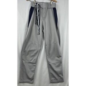 Rawlings ProDRI Softball Pants Womens 15B Gray Navy Open Bottom Practice Game